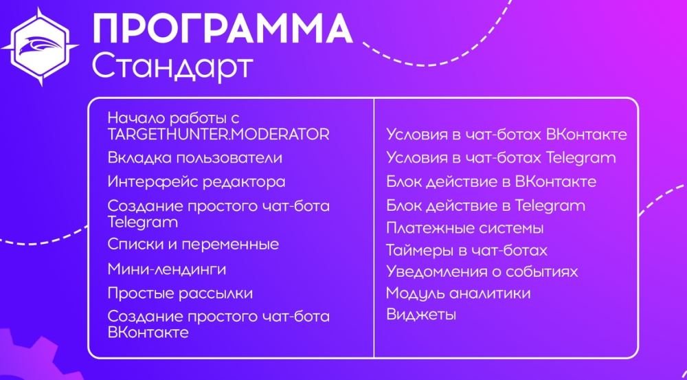 [TargetHunter] ТаргетХантер Модератор. Тариф Стандарт